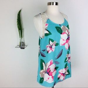 StitchFix Le Lis Cute Lace Sleeveless Tunic Top